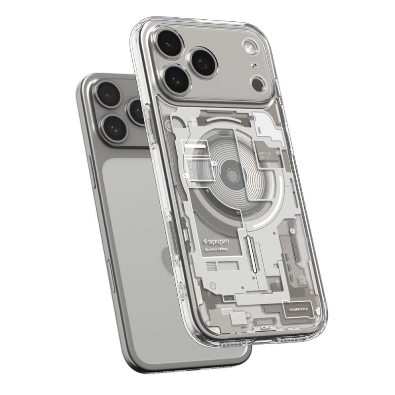 5. Spigen Ultra Hybrid MagSafe case for iPhone 17 Pro Zero One - titanium