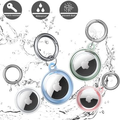 6. Apple AirTag waterproof case - transparent, green, blue, pink - 4 pieces