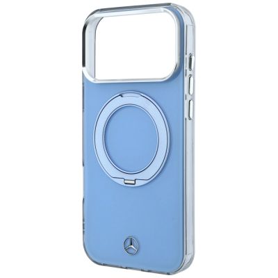6. Mercedes with ring Stand and Iconic Logo MagSafe case for iPhone 18 Pro Max / 17 Pro Max - blue