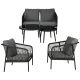 12. 5-PIECE GARDEN FURNITURE SET MILAN