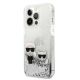 2. Karl Lagerfeld Liquid Glitter Karl&Choupette case for iPhone 13 Pro / 13 6.1" - silver