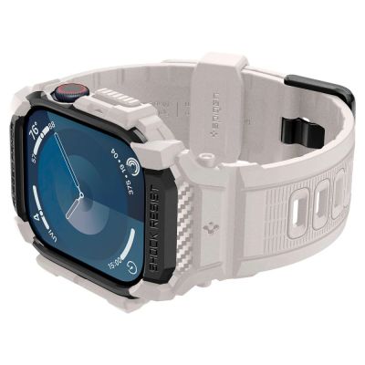 7. Spigen Rugged Armor ”Pro” Strap for Apple Watch 10 (46MM) - Beige