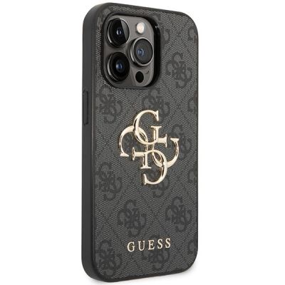 4. Guess 4G Big Metal Logo case for iPhone 15 Pro Max - gray