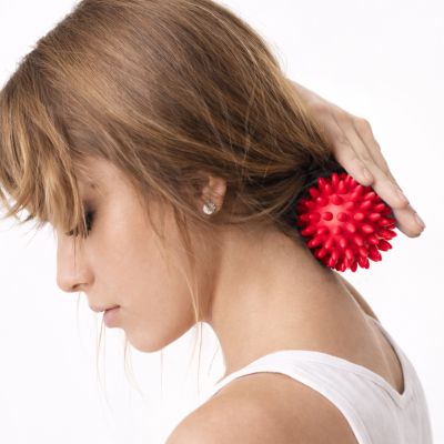 2. Fizjo Spiky ball for massage and rehabilitation 5.4 cm Tullo red REF852
