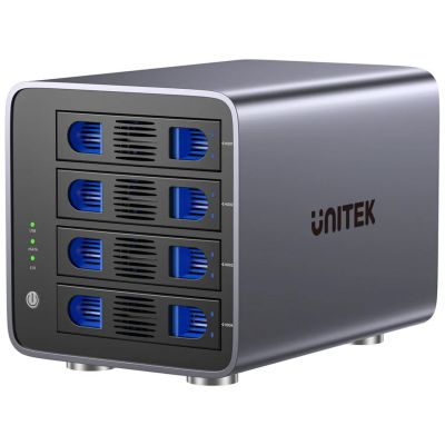Unitek RAID Enclosure for SATA 2.5''/3.5'' Drives 8 Modes 80TB USB-C