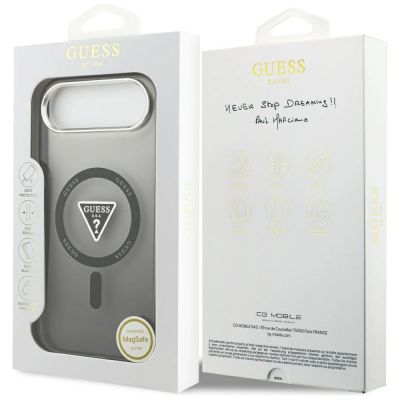 8. Guess IML Gradient Triangle Logo MagSafe case for iPhone Air - black