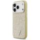 2. Guess Glitter Triangle Logo MagSafe Case for iPhone 17 Pro - Gold