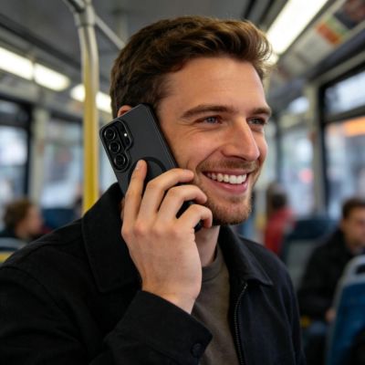 5. Tech-Protect MagSlim MagSafe Case for Samsung Galaxy S26 Ultra - Matte Black