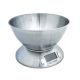 ELDOM ELECTRONIC KITCHEN SCALE WK320S RENA ACCURACY 1 G WEIGHT UP TO 5 KG LED DISPLAY STEEL WITH BOWL