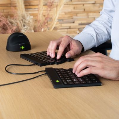 11. R-Go Tools Ergonomic R-Go Split Break v2 Keyboard with Break Software, QWERTZ_DE, Wired, Black