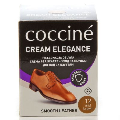 12. CREAM ELEGANCE Coccine Medium Brown Shoe Care Cream