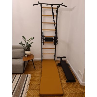 37. GYMNASTIC MATTRESS FOLDABLE BROWN 180CM BENCHK