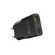 5. NATEC RIBERA GAN SLIM WALL CHARGER 1X USB-A + 1X USB-C 20W BLACK