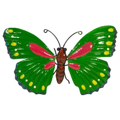 7. DECORATIVE BUTTERFLY 26CM GREEN