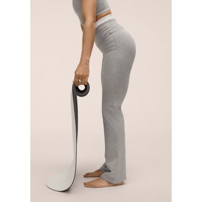 4. CASALL Sublime Folded Flare Pants for Women, Gray