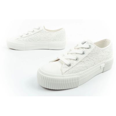 8. Lee Isla women's sports shoes sneakers white platform lace