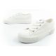 8. Lee Isla women's sports shoes sneakers white platform lace
