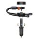 8. Baseus Enjoyment 2in1 car charger 30W black (CGTX000001)