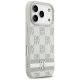 4. DKNY Checkered with Printed Stripes iPhone 17 Pro Case - Beige