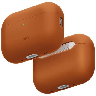 7. Uniq Lino Silicone Case for AirPods Pro 3 - Orange