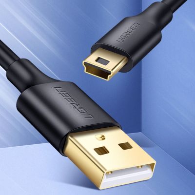 2. Ugreen 5 pin gold-plated USB cable - mini USB 0.25m black (US132)