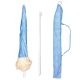 8. BEACH AND GARDEN UMBRELLA WITH FRINGE 174 CM BLUE