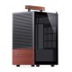 10. Jonsbo T6 Case, Mini-Tower, Mini-ITX, Tempered Glass, Wood - Black
