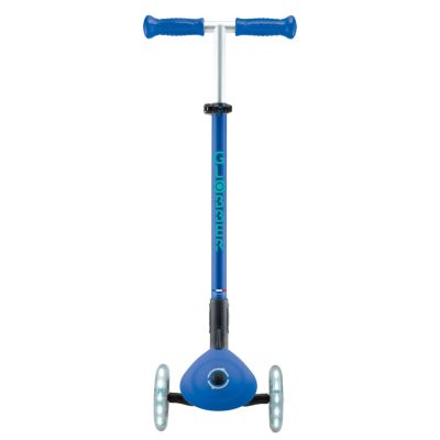 7. Globber Primo Foldable Plus Lights Kids Classic Scooter Blue, Navy (Navy)