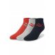 Puma Men's 3-Pack Cotton Ankle Socks Gray/Red/Navy
