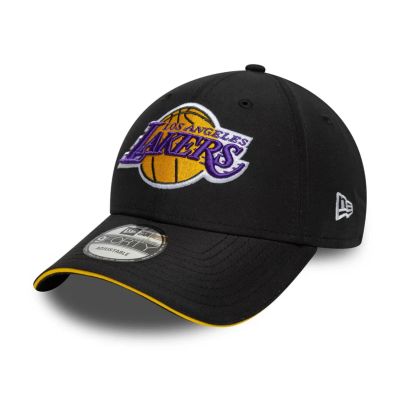 New Era 9FORTY NBA LA Los Angeles Lakers Microfibre Black Cap - 60771855