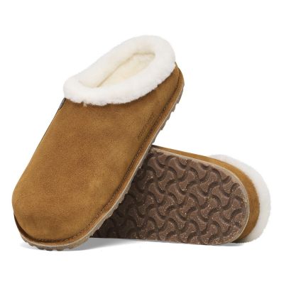 6. Birkenstock Zermatt Premium Shearling LEVE Mink LAF Narrow Flip-Flops (1023145)