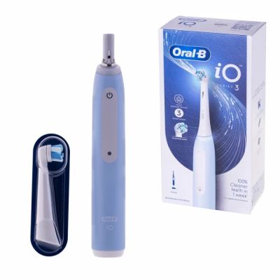 7. Braun Oral-B iO 3 BLUE Electric Toothbrush