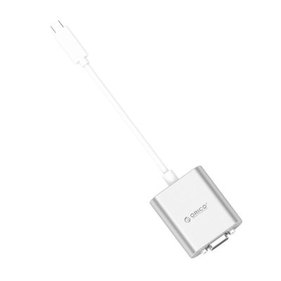 3. Orico PTAV USB-C - VGA adapter and 3.5 mm Full HD mini jack 0.15 m - silver