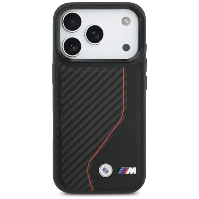 3. BMW M Carbon Line & Logo MagSafe Case for iPhone 17 Pro - Red