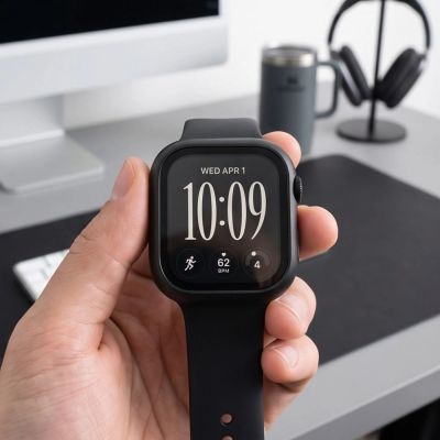 11. Tech-Protect Defense Black & Clear 2-Pack Cases for Apple Watch 42 mm