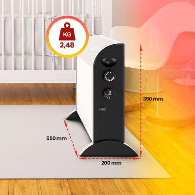 6. Extralink LCV-06 | Convector heater | 2000W, 3 modes, thermostat, fan