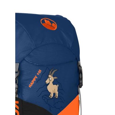 2. Kohla Happy 10L Children’s Backpack – navy peony/caviar/red orange