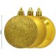 9. DECORATIVE PLASTIC BAUBLE SAFE 12 PCS 60MM GOLD
