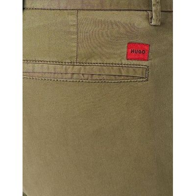 4. Hugo Boss men's summer chino shorts green (50471182-345)