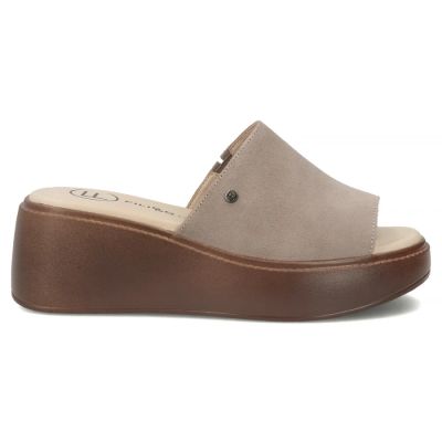 2. Filippo DK7798 Women's Taupe Leather Slides