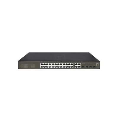 5. LevelOne Hilbt GB/SL PoE+ Switch 28-Port 19" 400W 1Gbps