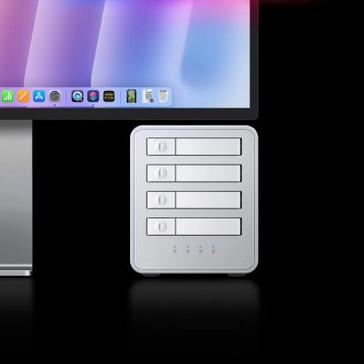 5. Orico 8848U4 DAS Series 4-Bay M.2 NVMe SSD Disk Array - White