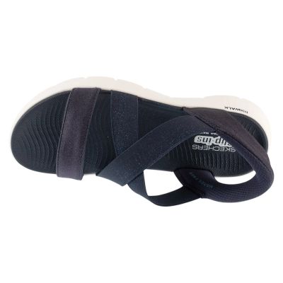 3. Skechers Slip-Ins: Go Walk Flex Sandal - Glimmer Up 141489-NVY Navy Blue 36