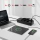 9. MACLEAN POWER STRIP, EXTENSION CORD 6 OUTLETS + 4XUSB, 110-240V AC 50/60HZ, 2.1A MAX 2500W, 1.5M, BLACK MCE389 B