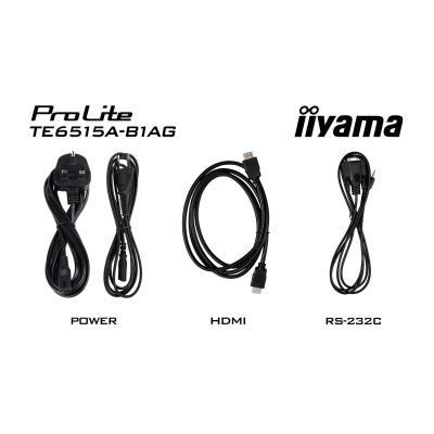 16. iiyama TE6515A-B2AG signage display Kiosk 163.8 cm (64.5") Wi-Fi 550 cd/m2 4K Ultra HD Black Touchscreen Built-in processor Android 24/7