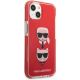 4. Karl Lagerfeld Karl&Choupette Head Case for iPhone 13 mini - Red