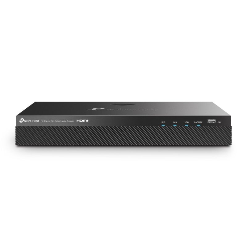 TP-Link VIGI NVR2016H-16P Network Video Recorder (NVR) Black
