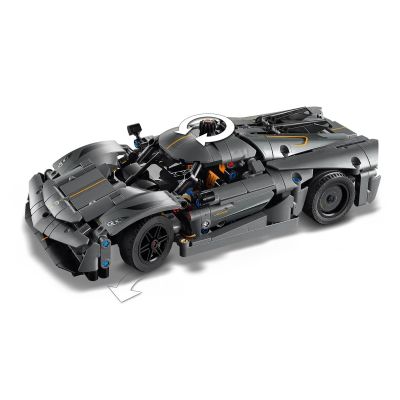 8. LEGO Technic 42173 Gray Koenigsegg Jesko Absolute Hypercar