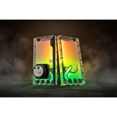 3. EK-Quantum Kinetic3 FLT D5 PWM Water Blocks Expansion Tank and Pump Combo - 240mm, D-RGB, Acrylic