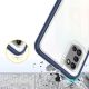 6. Clear 3in1 case for Samsung Galaxy A03s (166) frame gel cover blue